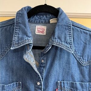 Levi's Indigo Jean Shirt with Pearl Snap Buttons